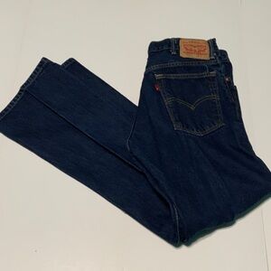 Levi's Dark Blue Straight Jeans, 33 x 32